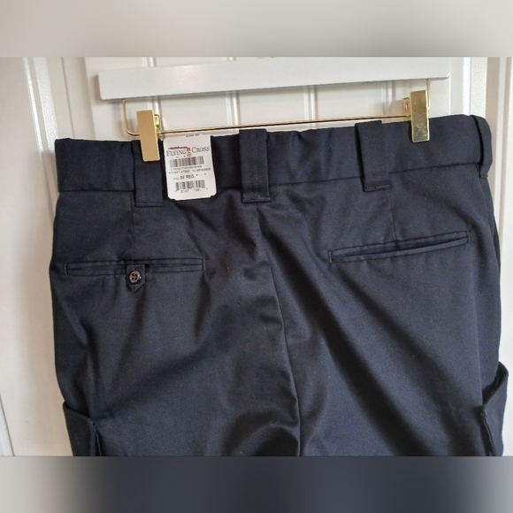Blue Cargo Pants with Straight Leg and Belt Loops - Picture 4 of 8